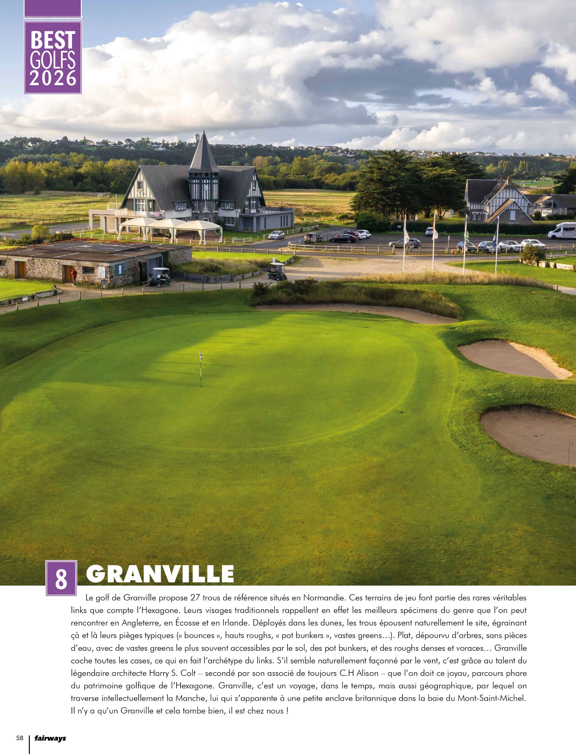 Une belle reconnaissance pour le Golf de Granville !
